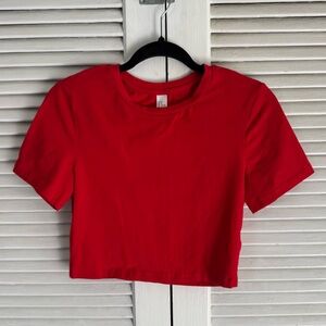 Red Women's Crop Top
